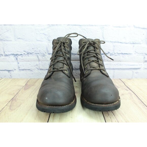 LL Bean Bucksport Boots Work Plain Toe Oiled Leather Brown Size 9.5 M main image 7